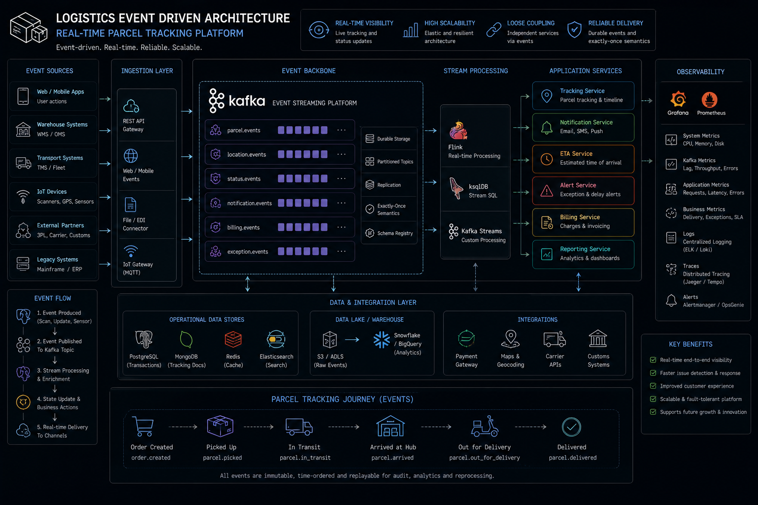 Lojistik platformu event-driven dönüşümü